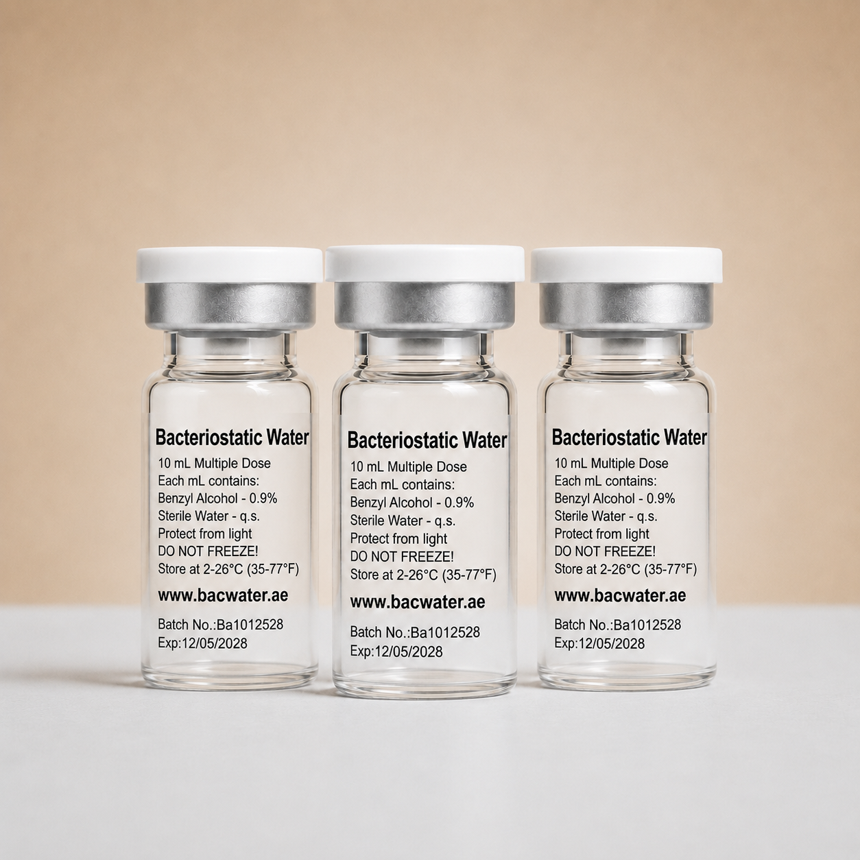 Bacteriostatic Water 10ml - 3 pack